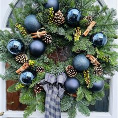 Christmas Door Ring Blue 