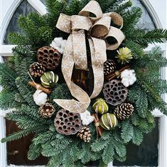 Luxury Spruce Door Ring Natural 