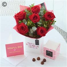 6 Red Rose Gift Set