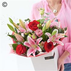 Valentines Rose &amp; Lily Bouquet