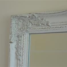 White Antique Style Mirror 
