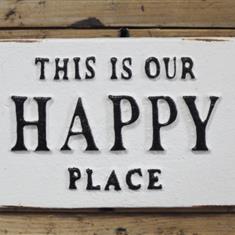 Happy Place Sign 