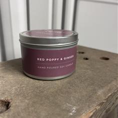 Red Poppy and Ginger Candle 